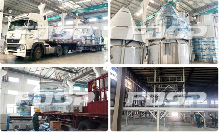 Ang 10tph ready-mix powder producing line na ginawa ng FDSP stock sa Jinan Free Trade Zone ay nasa p