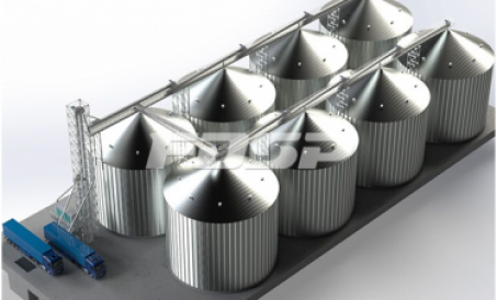 &quot;Apat sa isa&quot; teknolohiya ng imbakan ng grain steel warehouse